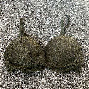 PINK Green Lace Push Up Bra Siza AA